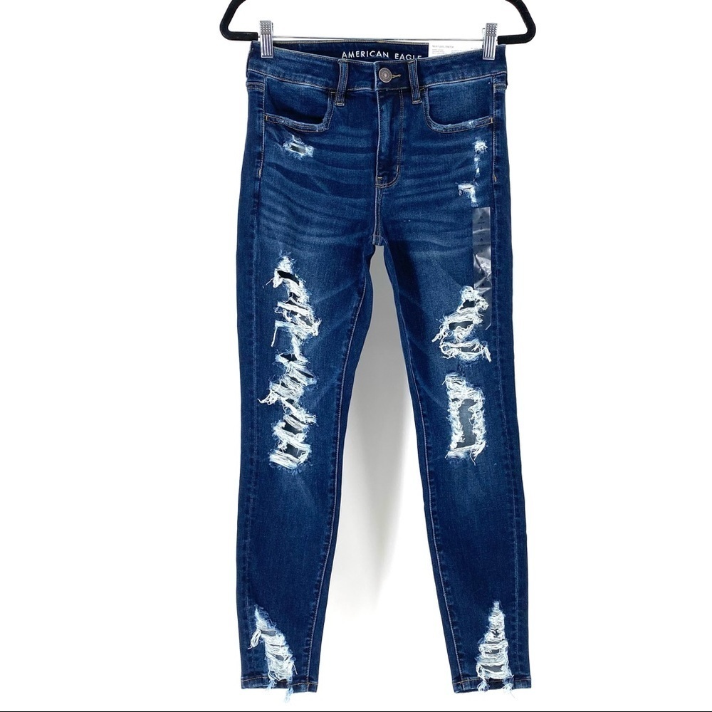 AE Ne(x)t Level Ripped High-Waisted Jegging - Picture 2 of 8